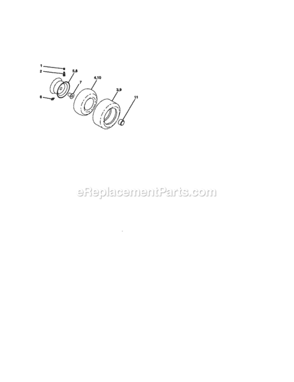 Page H Diagram and Parts List for 917271821  Craftsman Lawn Tractor