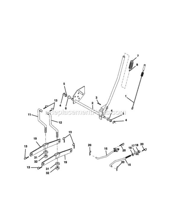 Page I Diagram and Parts List for 917271821  Craftsman Lawn Tractor