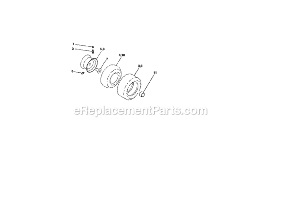 Page J Diagram and Parts List for 917271825  Craftsman Lawn Tractor