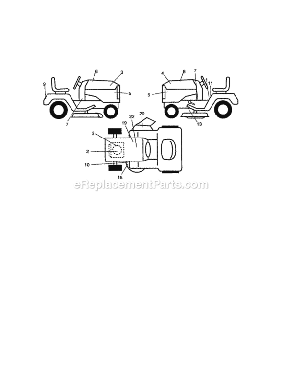Page G Diagram and Parts List for 917271832  Craftsman Lawn Tractor