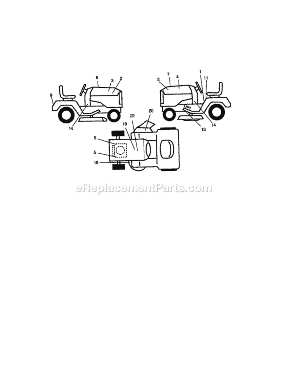 Page G Diagram and Parts List for 917271841  Craftsman Lawn Tractor
