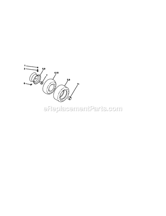 Page H Diagram and Parts List for 917271841  Craftsman Lawn Tractor