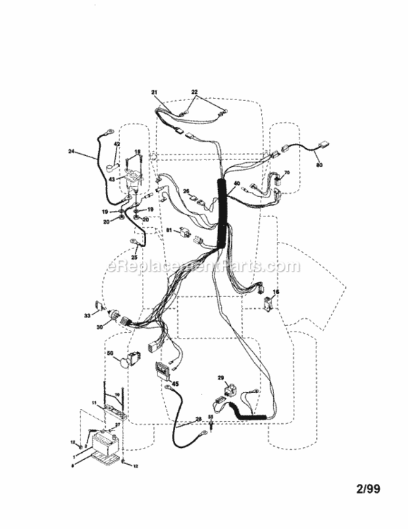 Page A Diagram and Parts List for 917272030  Craftsman Lawn Tractor