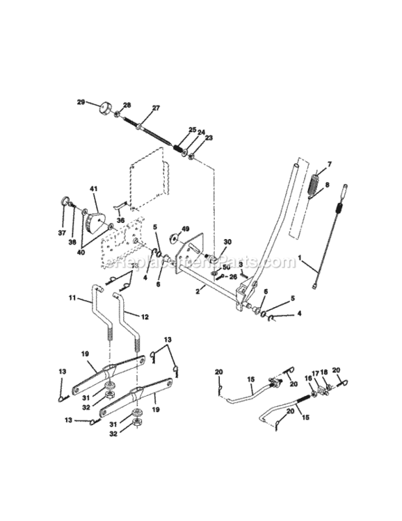 Page I Diagram and Parts List for 917272030  Craftsman Lawn Tractor