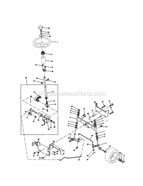 Page D Diagram and Parts List for 917272050  Craftsman Lawn Tractor