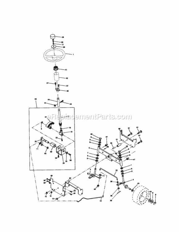 Page D Diagram and Parts List for 917272052  Craftsman Lawn Tractor