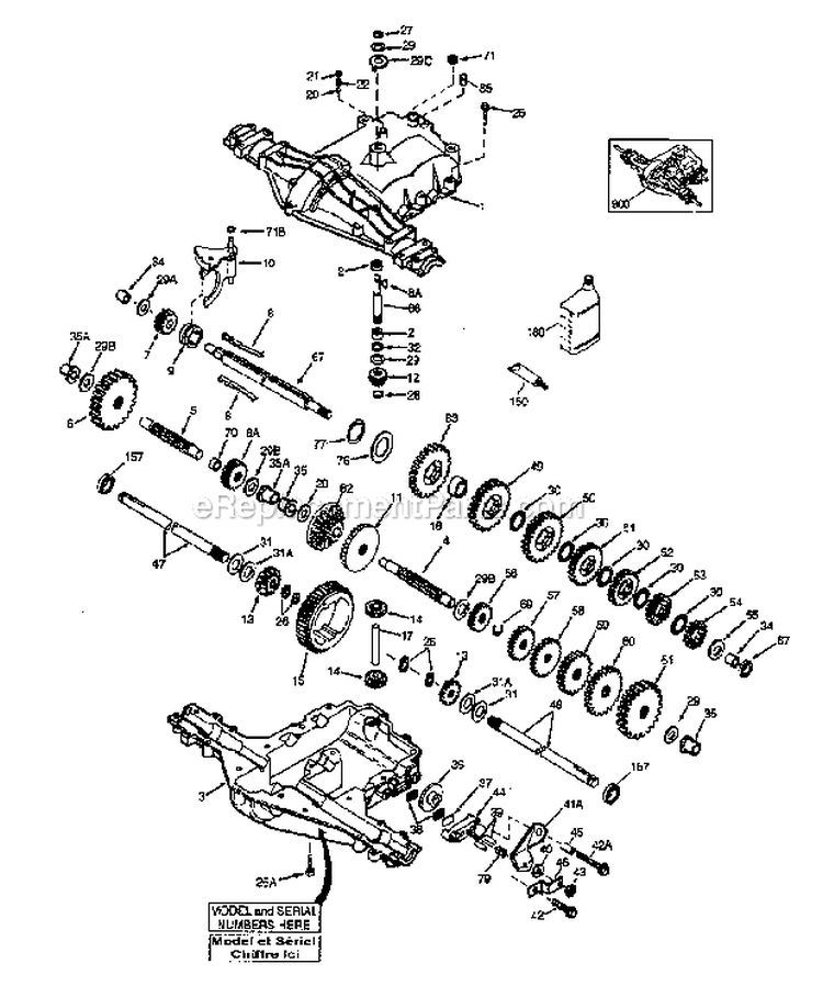 Lift Assembly Diagram and Parts List for 917272070  Craftsman Lawn Tractor