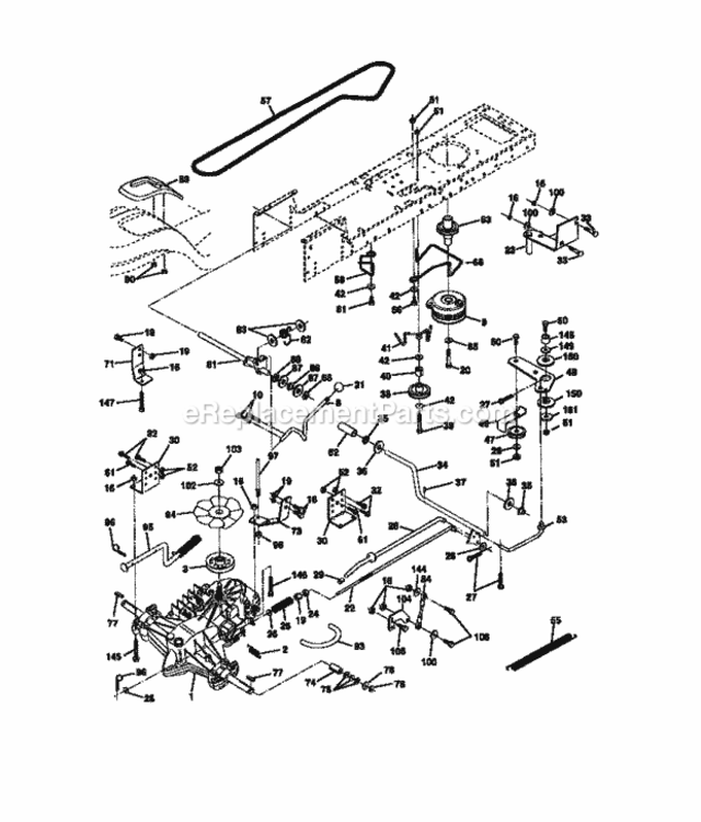 Page C Diagram and Parts List for 917272120  Craftsman Lawn Tractor
