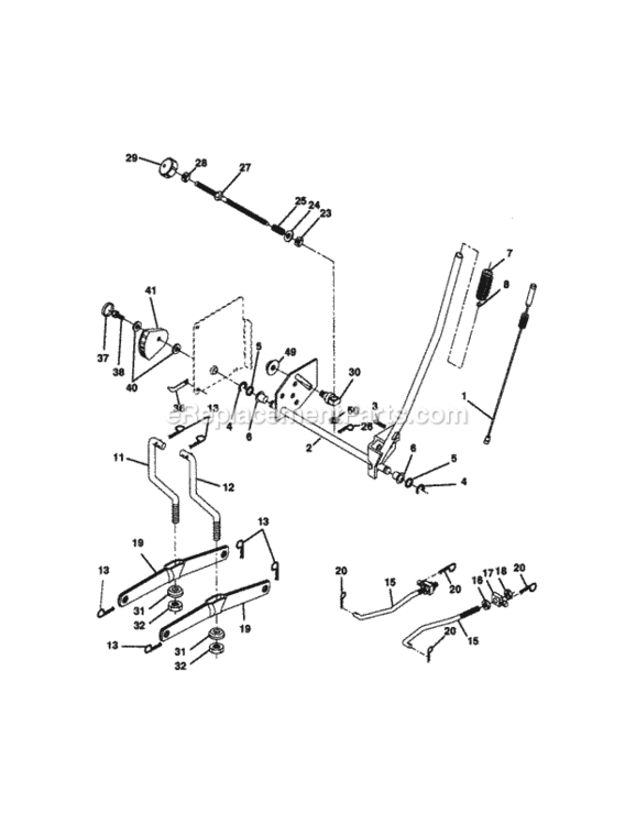 Page I Diagram and Parts List for 917272200  Craftsman Lawn Tractor