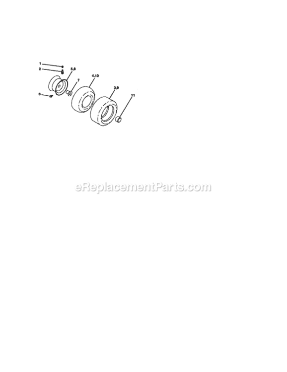 Page H Diagram and Parts List for 917272220  Craftsman Lawn Tractor