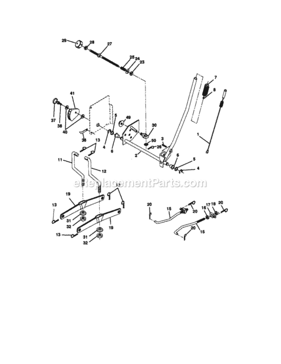 Page I Diagram and Parts List for 917272220  Craftsman Lawn Tractor