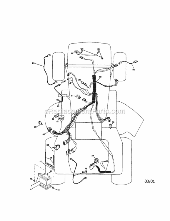 Page A Diagram and Parts List for 917272231  Craftsman Lawn Tractor