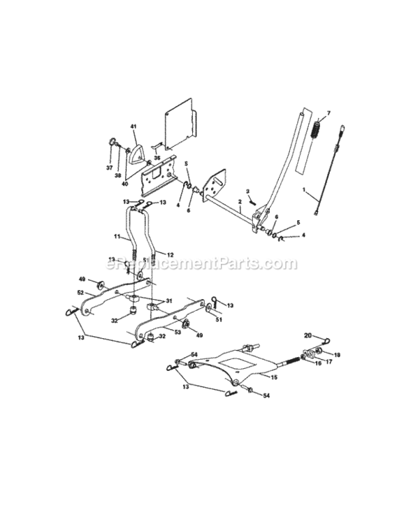 Page I Diagram and Parts List for 917272231  Craftsman Lawn Tractor