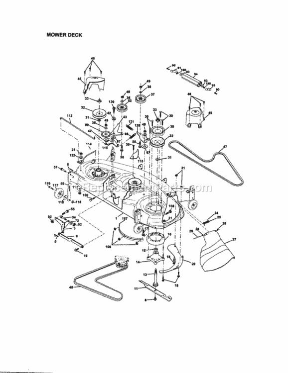 Page J Diagram and Parts List for 917272232  Craftsman Lawn Tractor