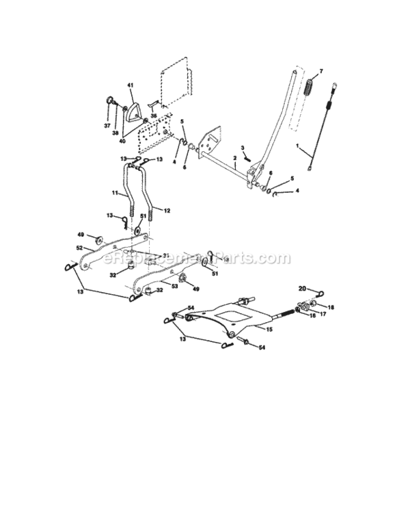 Page F Diagram and Parts List for 917272233  Craftsman Lawn Tractor