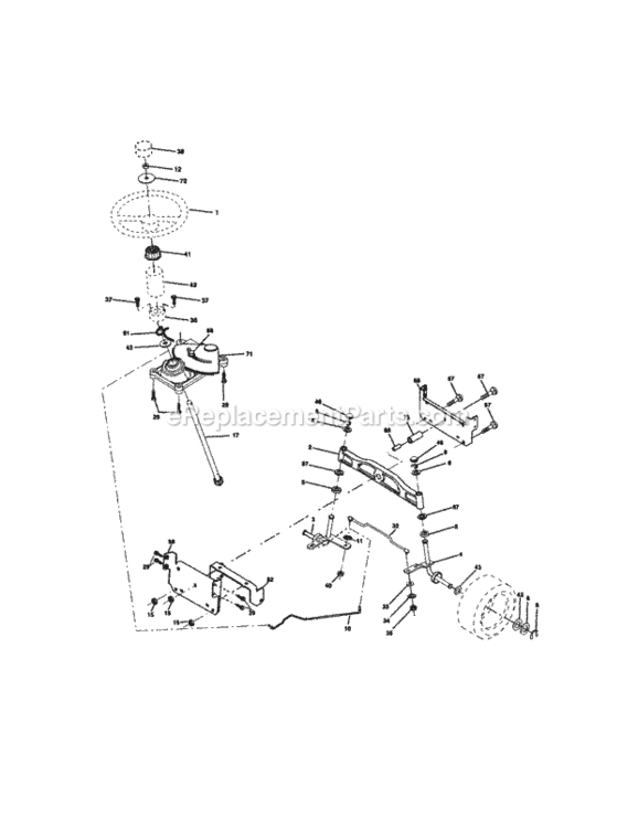 Page D Diagram and Parts List for 917272234  Craftsman Lawn Tractor