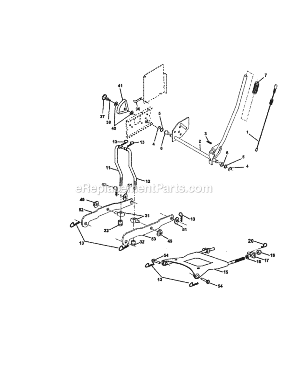 Page I Diagram and Parts List for 917272240  Craftsman Lawn Tractor