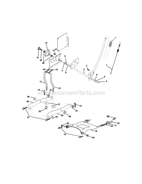 Page I Diagram and Parts List for 917272241  Craftsman Lawn Tractor
