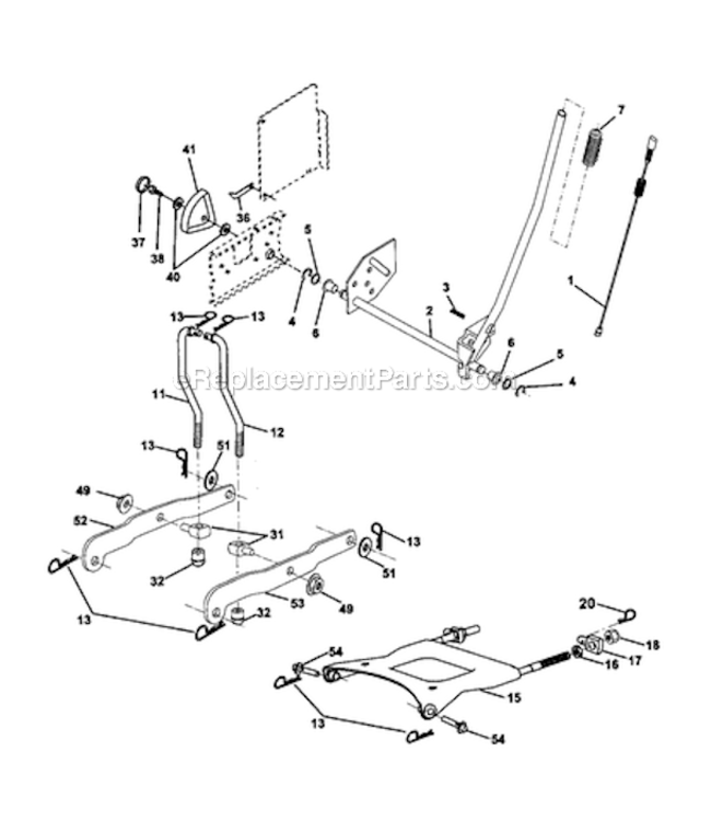 Page I Diagram and Parts List for 917272242  Craftsman Lawn Tractor