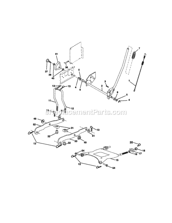 Page I Diagram and Parts List for 917272243  Craftsman Lawn Tractor