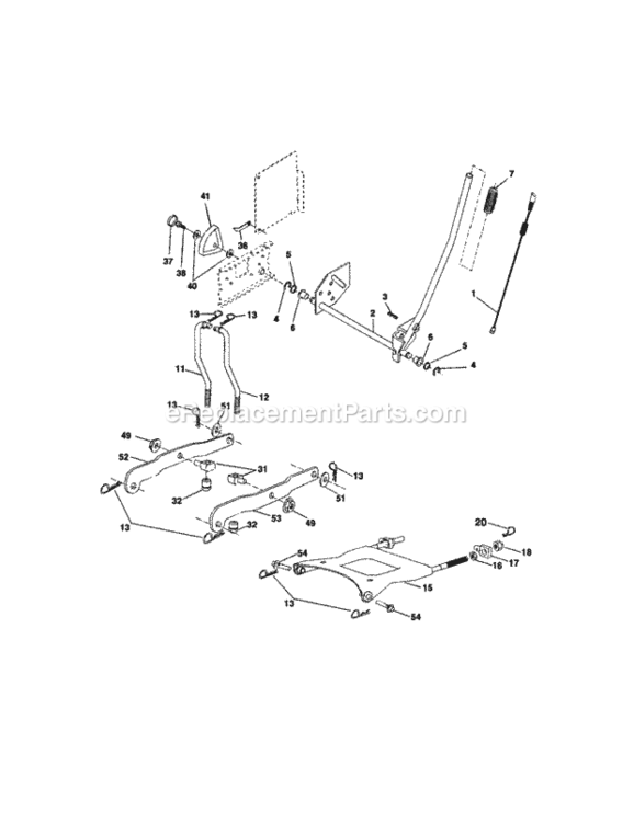 Page I Diagram and Parts List for 917272244  Craftsman Lawn Tractor