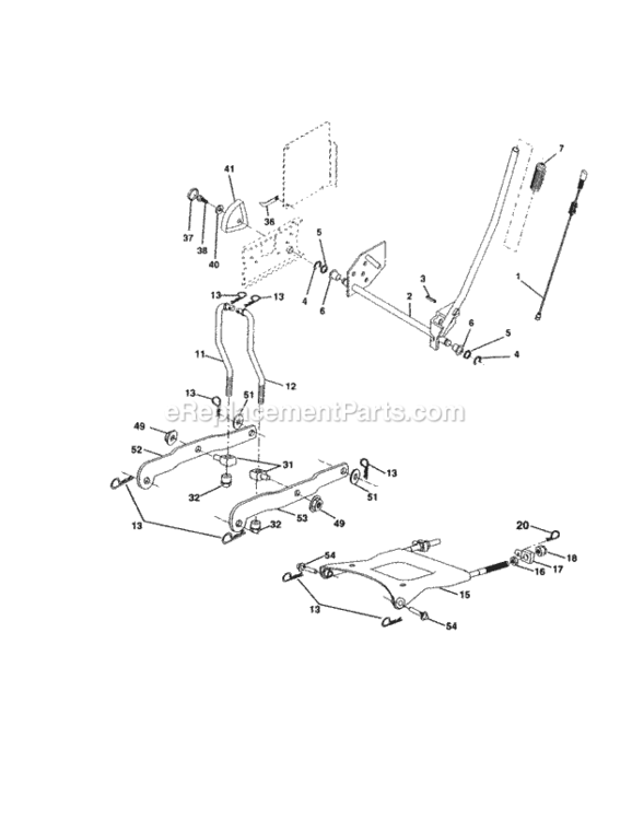 Page I Diagram and Parts List for 917272245  Craftsman Lawn Tractor
