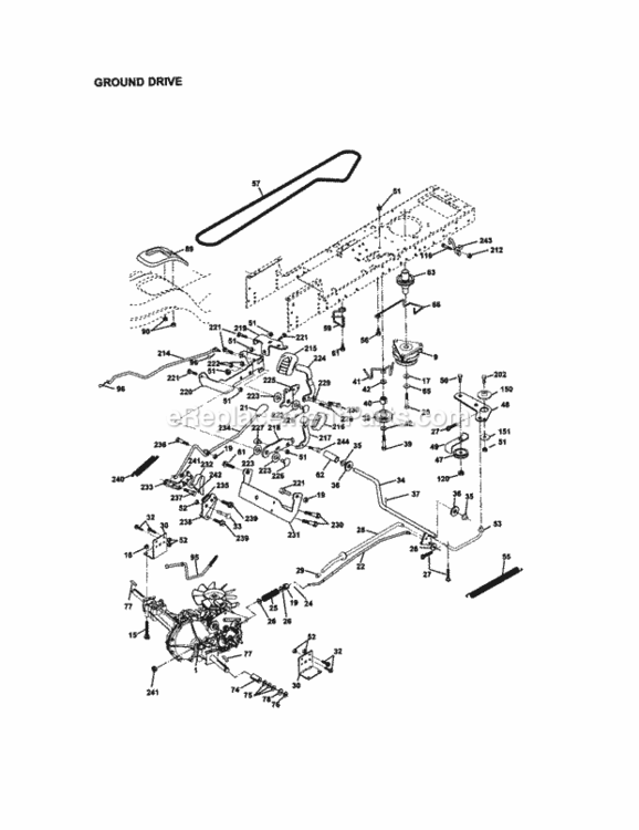 Page C Diagram and Parts List for 917272261  Craftsman Lawn Tractor