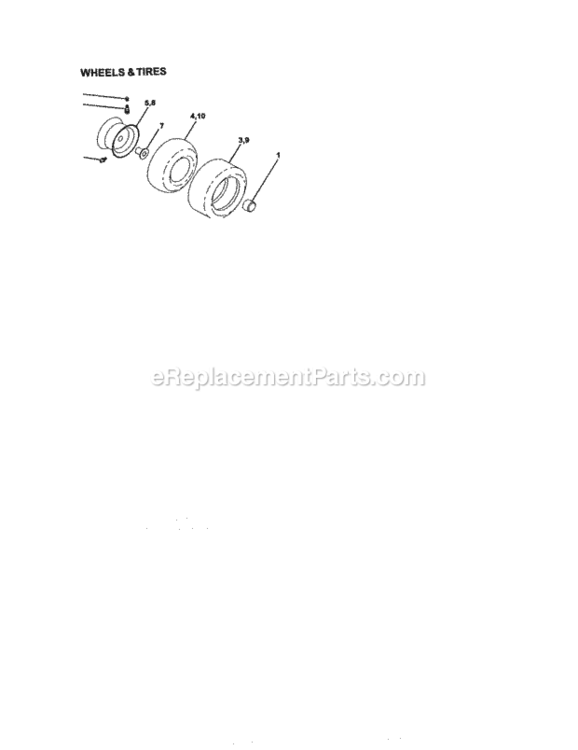 Page H Diagram and Parts List for 917272261  Craftsman Lawn Tractor