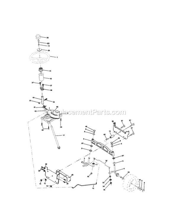 Page D Diagram and Parts List for 917272450  Craftsman Lawn Tractor