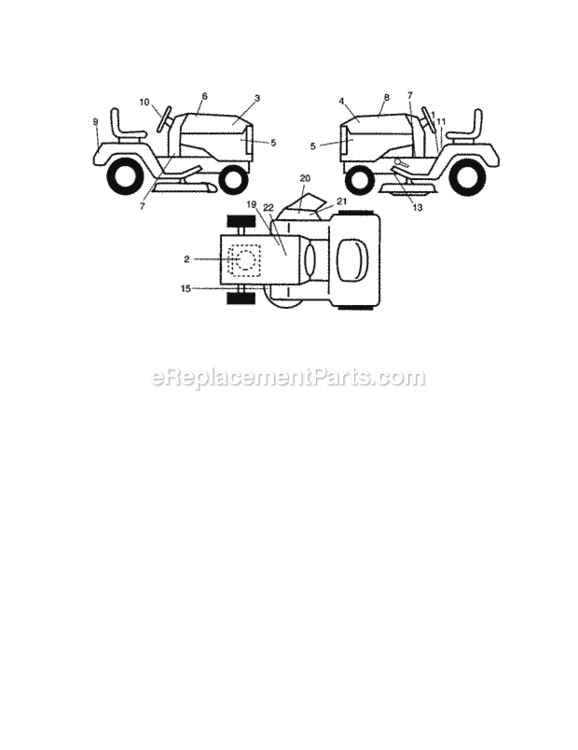 Page G Diagram and Parts List for 917272451  Craftsman Lawn Tractor