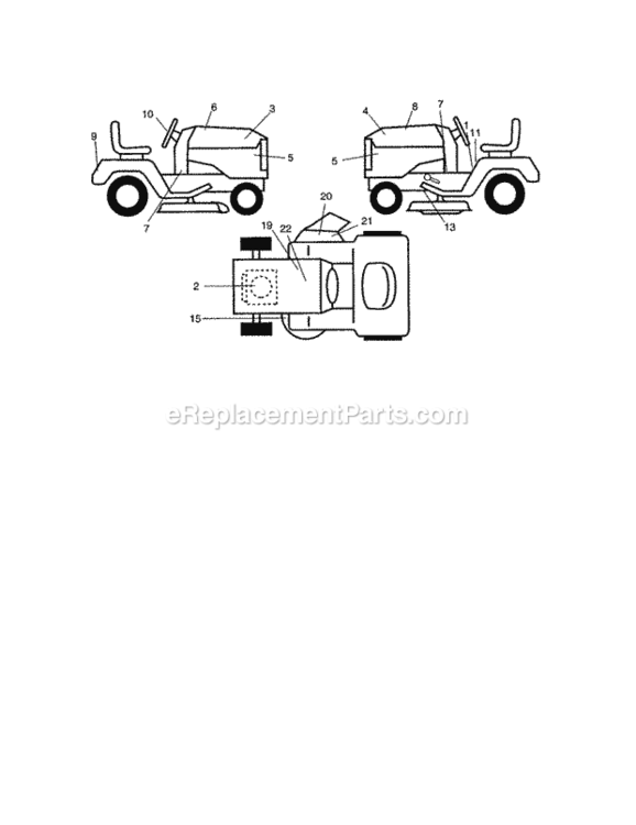 Page G Diagram and Parts List for 917272453  Craftsman Lawn Tractor