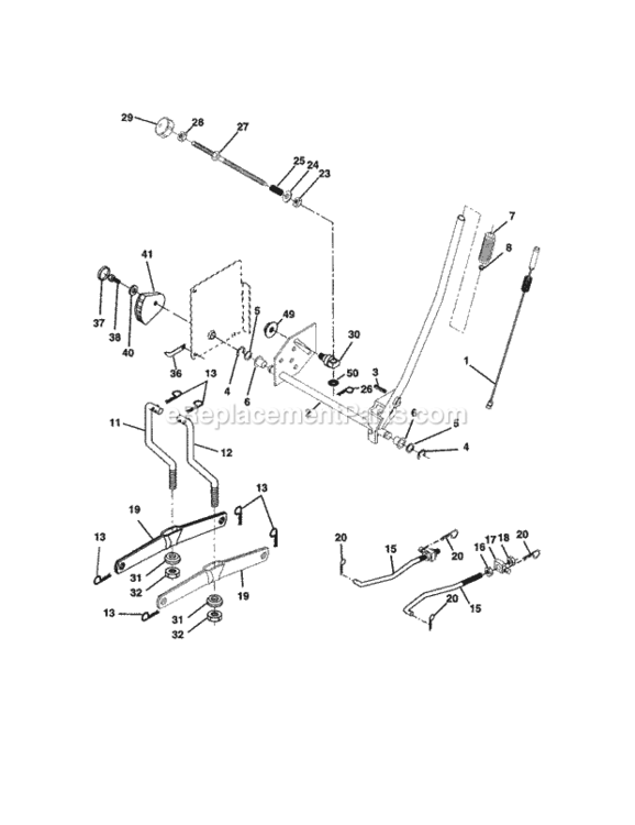 Page I Diagram and Parts List for 917272453  Craftsman Lawn Tractor