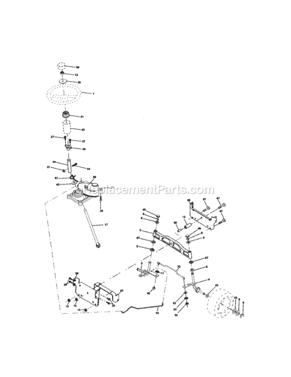 Page D Diagram and Parts List for 917272463  Craftsman Lawn Tractor