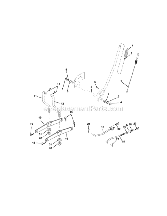Page I Diagram and Parts List for 917272850  Craftsman Lawn Tractor