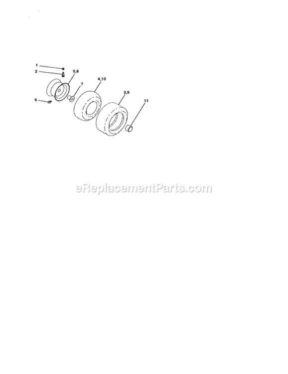 Page H Diagram and Parts List for 917272851  Craftsman Lawn Tractor