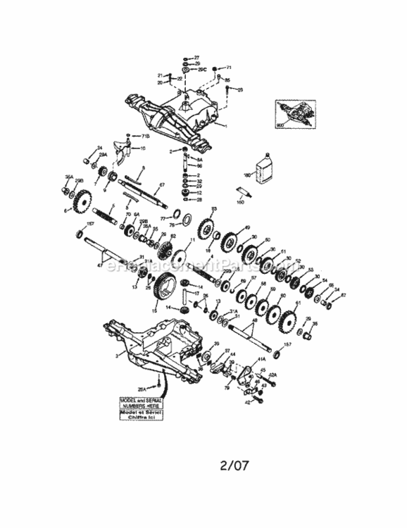 Page K Diagram and Parts List for 917272912  Craftsman Lawn Tractor