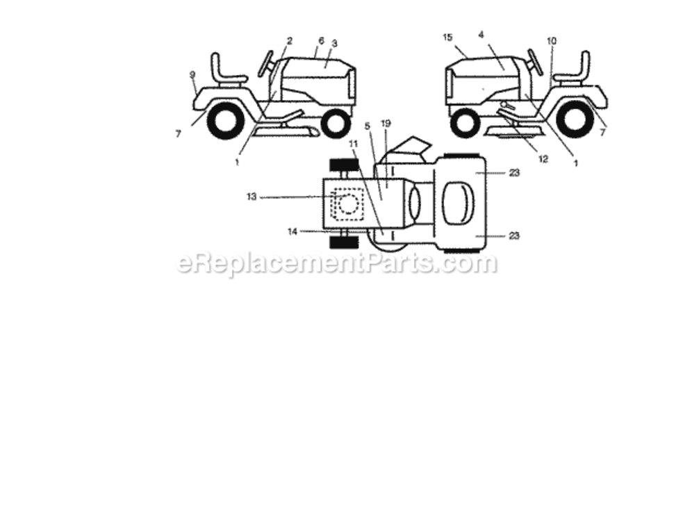 Page G Diagram and Parts List for 917272950  Craftsman Lawn Tractor