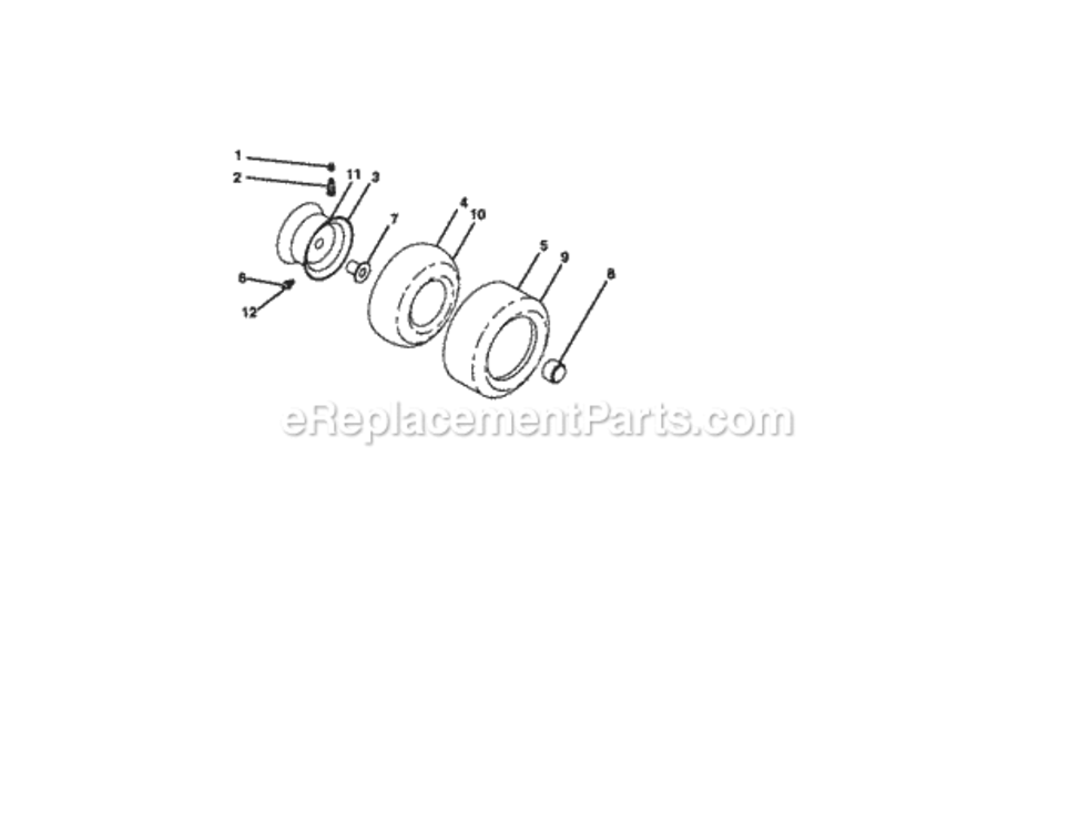 Page H Diagram and Parts List for 917272950  Craftsman Lawn Tractor