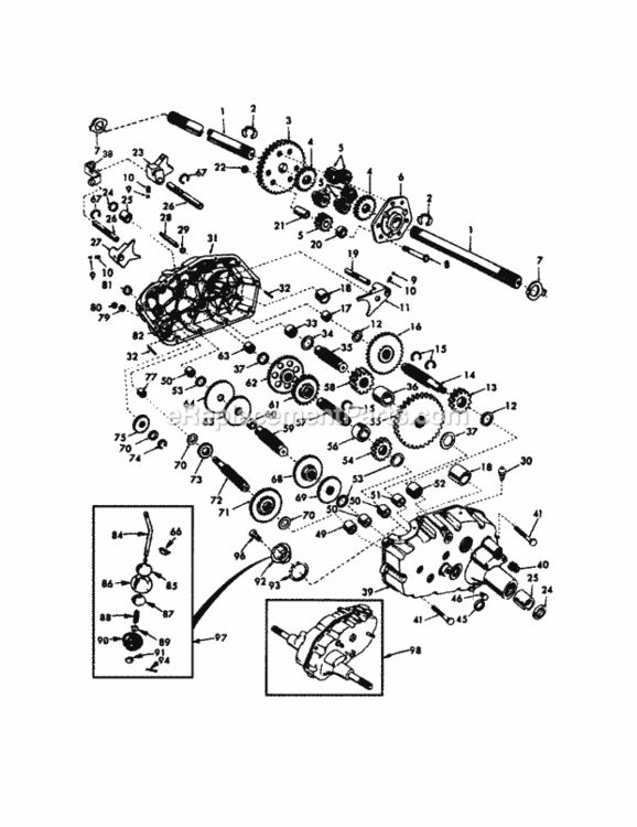 Page K Diagram and Parts List for 917272951  Craftsman Lawn Tractor