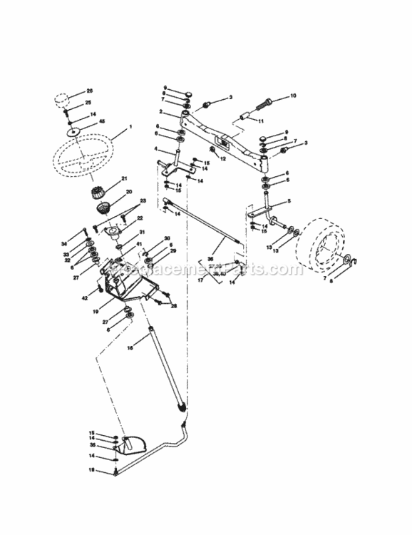 Page D Diagram and Parts List for 917272951  Craftsman Lawn Tractor