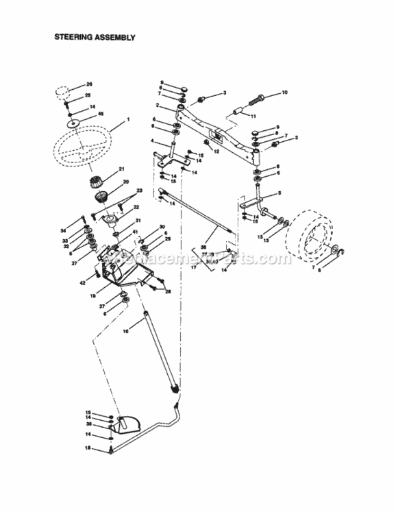 Page D Diagram and Parts List for 917272952  Craftsman Lawn Tractor