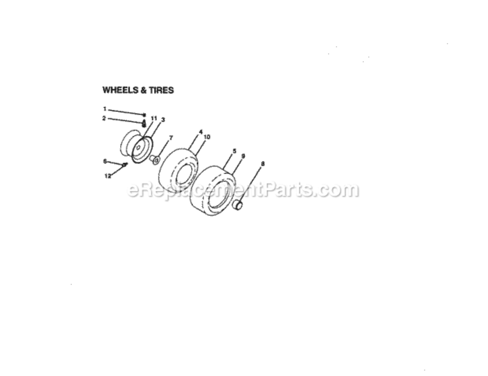 Page H Diagram and Parts List for 917272952  Craftsman Lawn Tractor