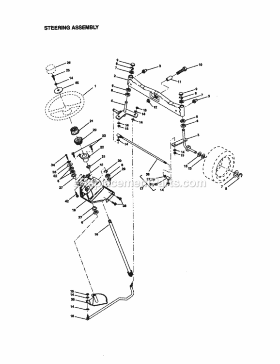 Page D Diagram and Parts List for 917272953  Craftsman Lawn Tractor