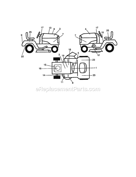 Page G Diagram and Parts List for 917272962  Craftsman Lawn Tractor