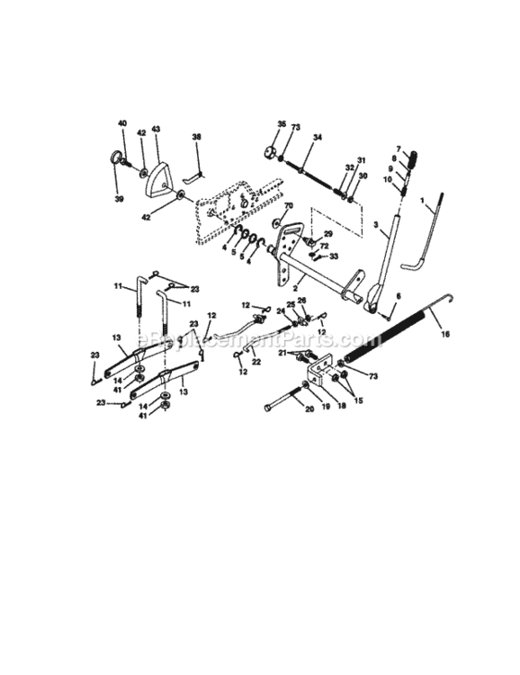 Page I Diagram and Parts List for 917272962  Craftsman Lawn Tractor