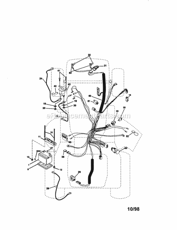 Page A Diagram and Parts List for 917273010  Craftsman Lawn Tractor