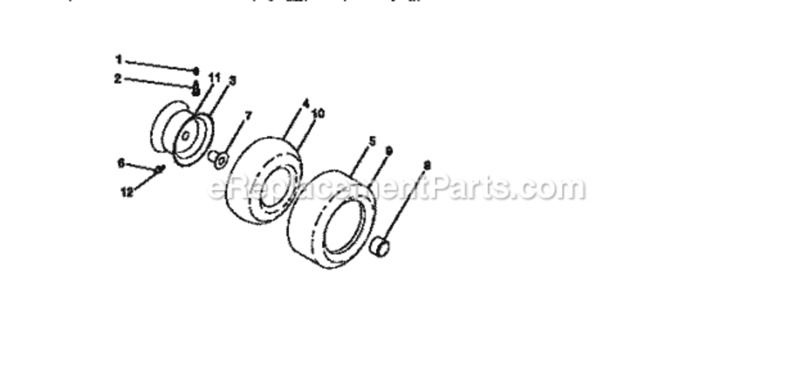 Page H Diagram and Parts List for 917273010  Craftsman Lawn Tractor