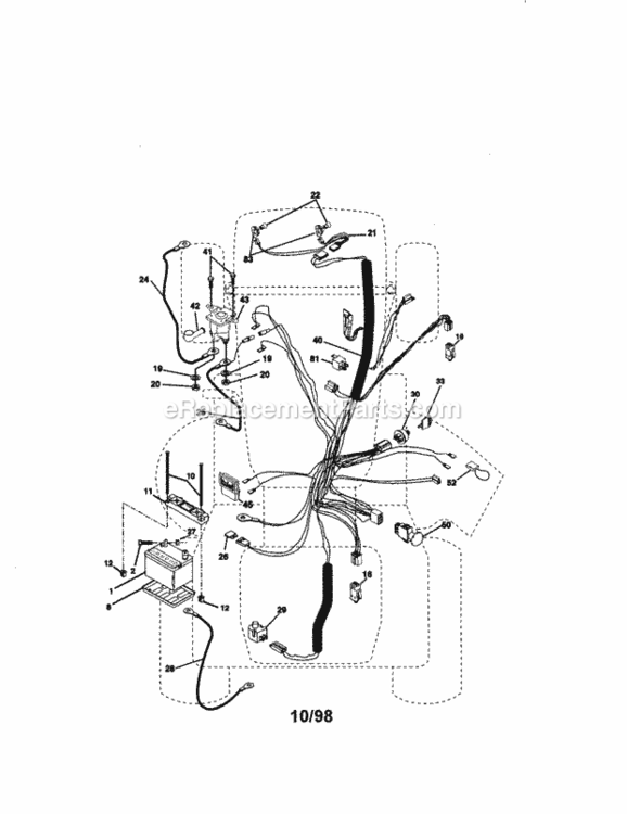 Page A Diagram and Parts List for 917273011  Craftsman Lawn Tractor
