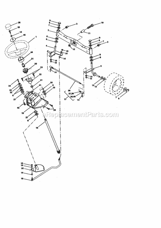 Page D Diagram and Parts List for 917273011  Craftsman Lawn Tractor