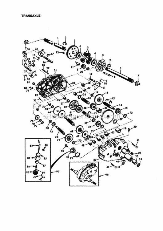 Page K Diagram and Parts List for 917273012  Craftsman Lawn Tractor